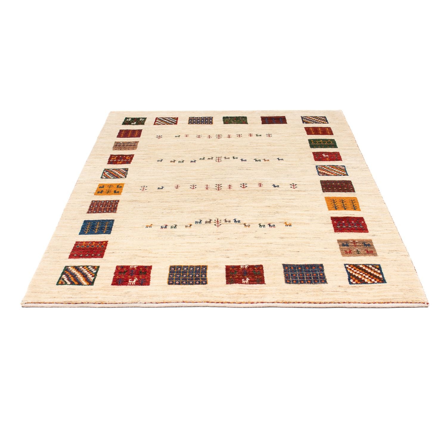 Alfombra Gabbeh - Loribaft Persa - 175 x 122 cm - multicolor
