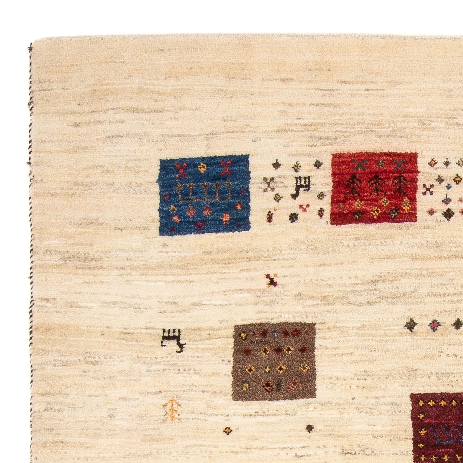 Alfombra Gabbeh - Loribaft Persa - 185 x 128 cm - multicolor