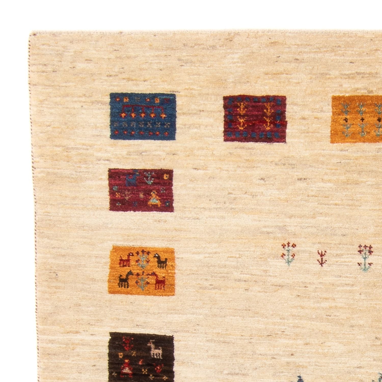 Alfombra Gabbeh - Loribaft Persa - 194 x 151 cm - multicolor