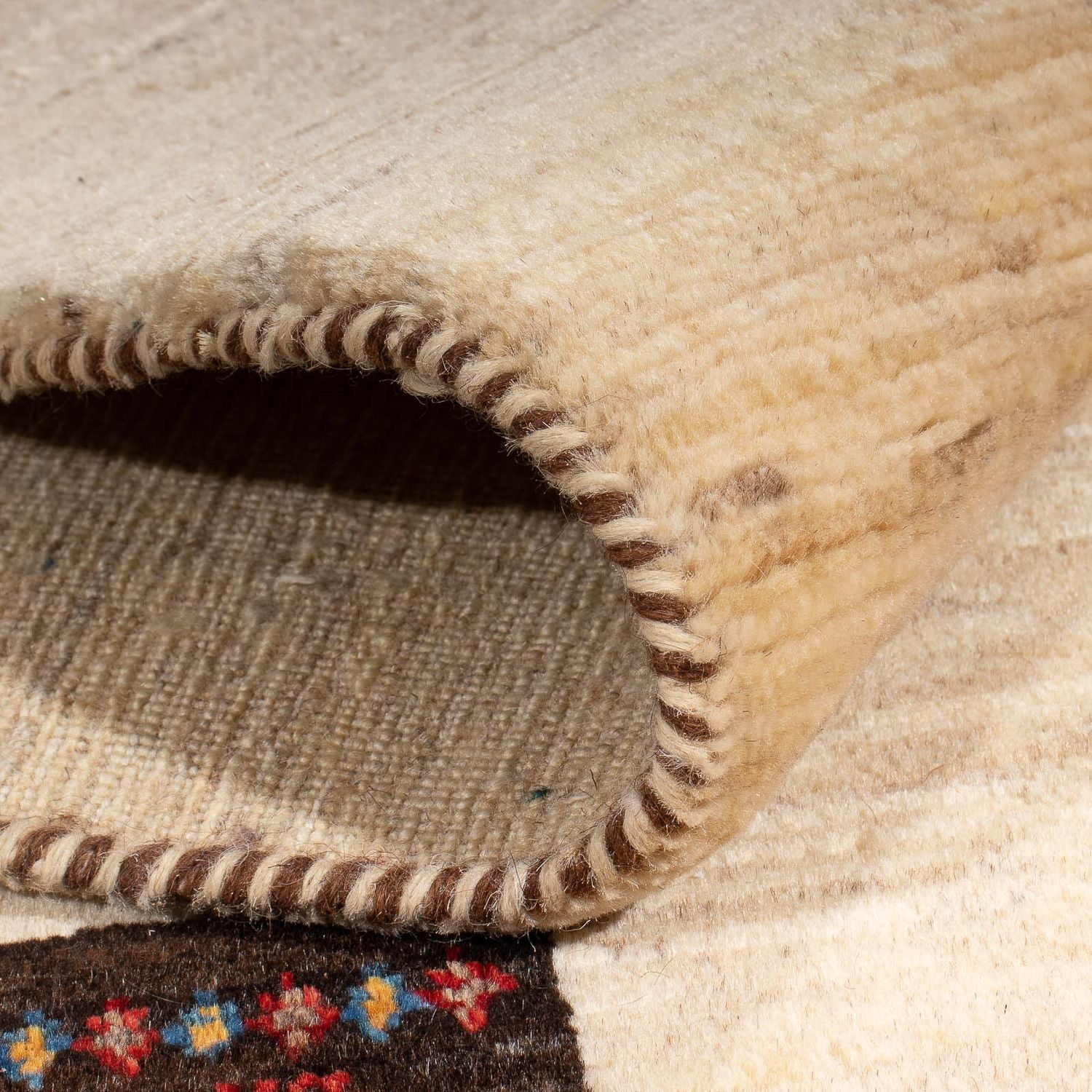 Alfombra Gabbeh - Loribaft Persa - 194 x 151 cm - multicolor