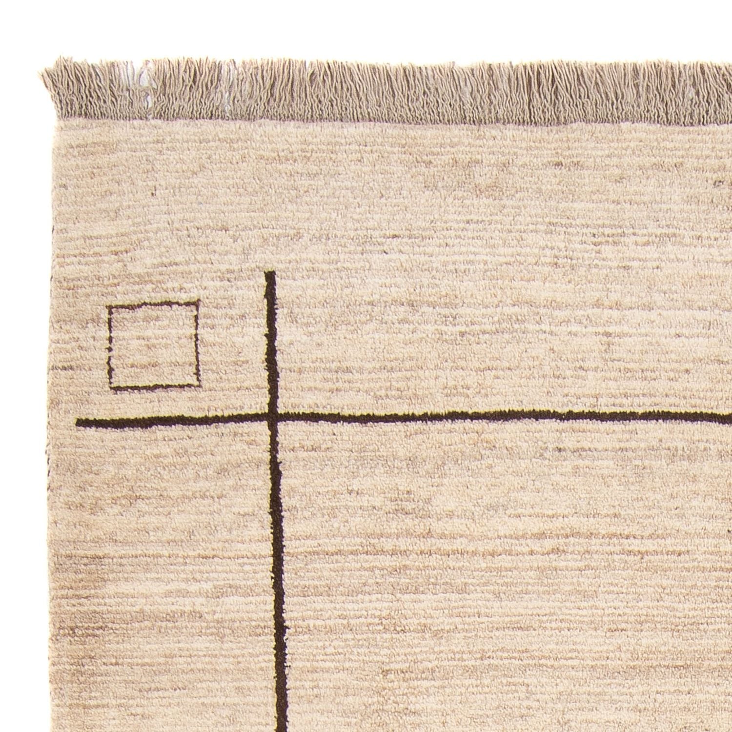 Alfombra bereber - 205 x 158 cm - beige