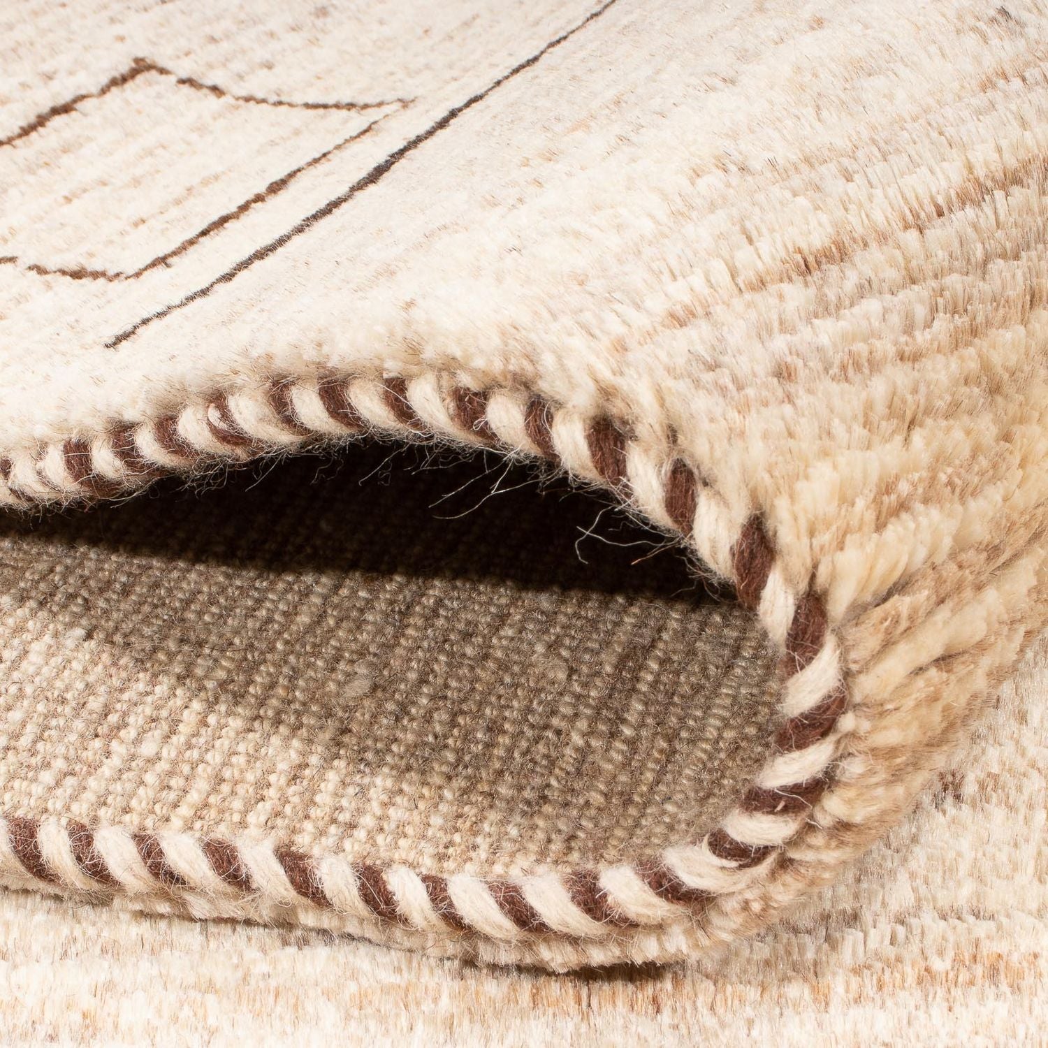 Alfombra bereber - 205 x 158 cm - beige