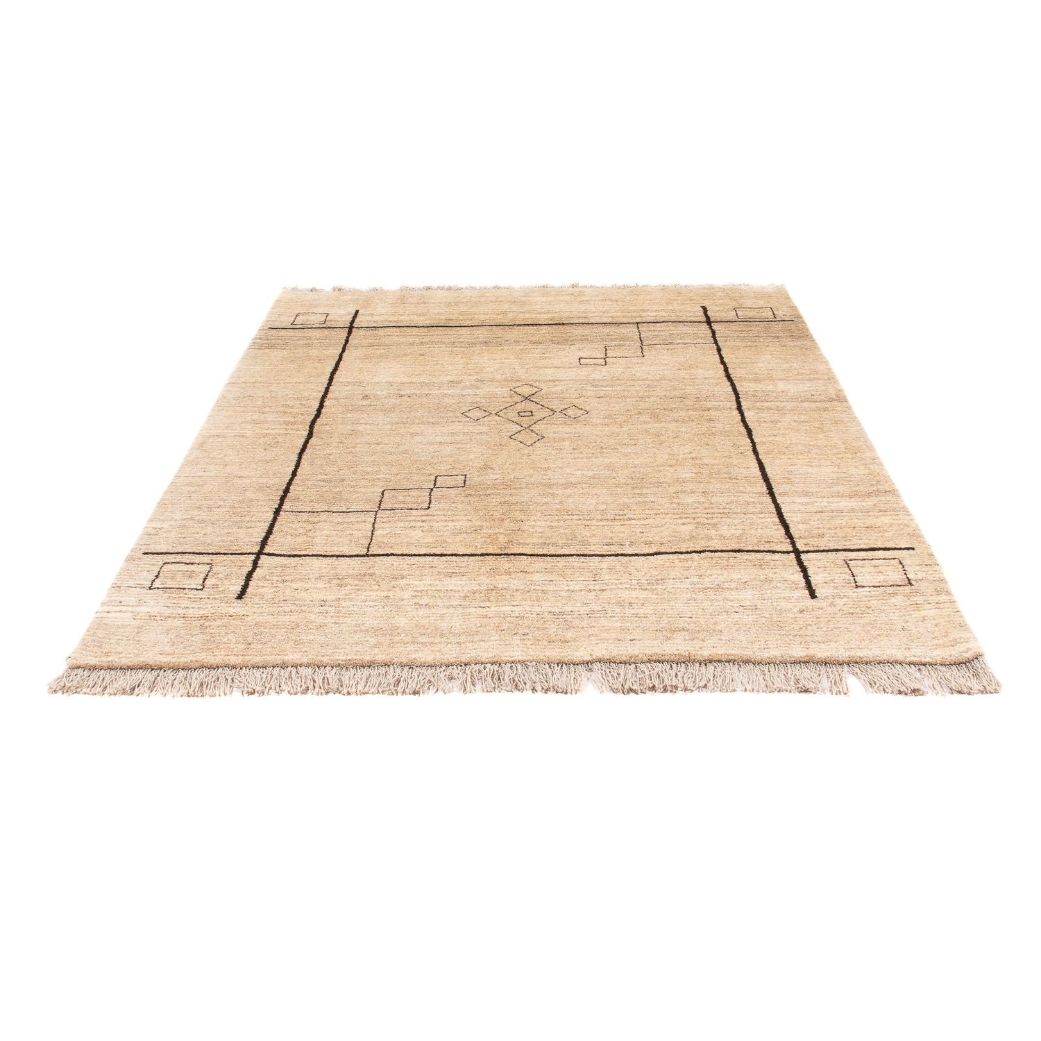 Alfombra bereber - 205 x 158 cm - beige