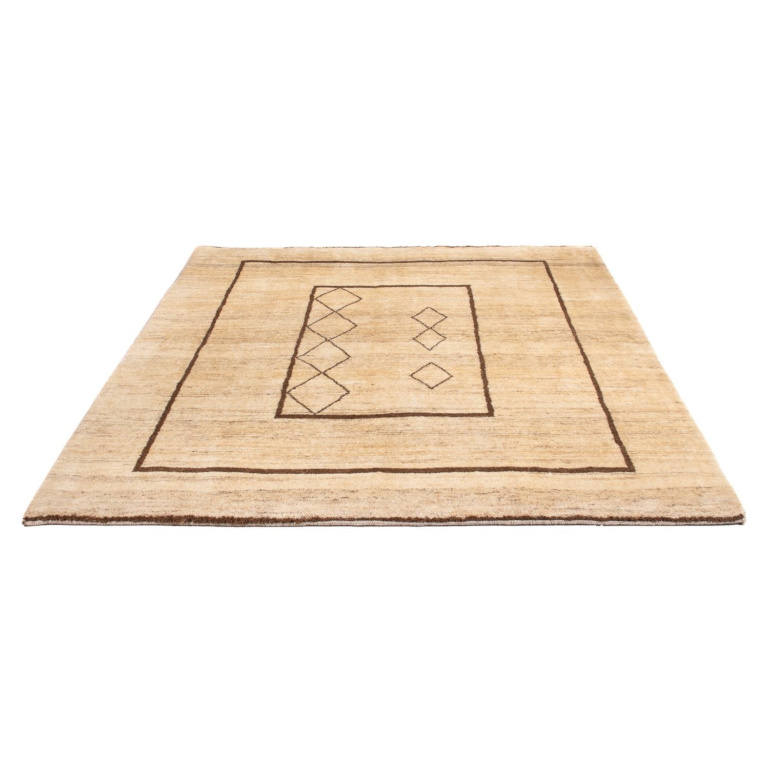 Alfombra bereber - 203 x 164 cm - beige
