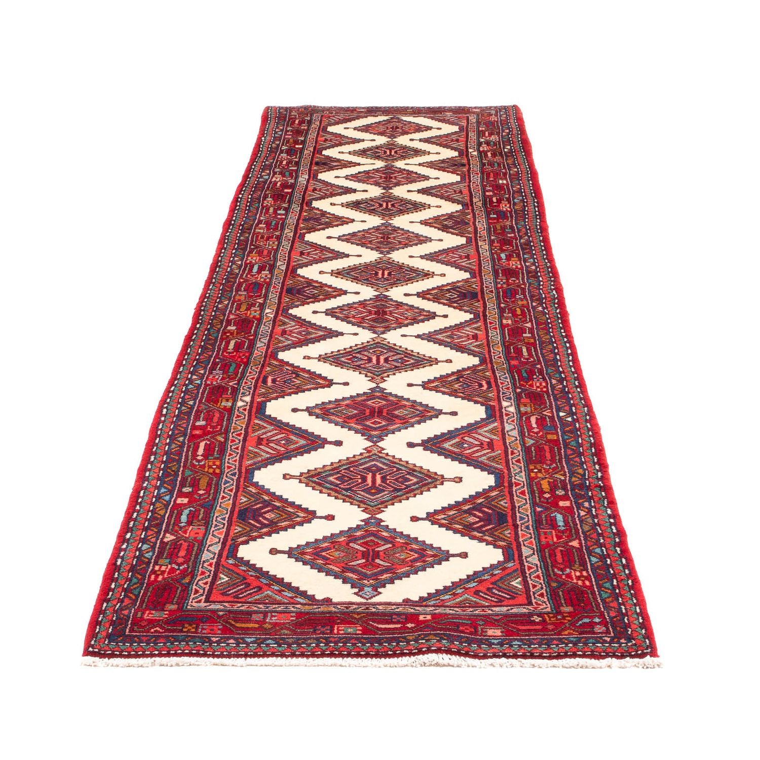 Alfombra de pasillo Alfombra persa - Nómada - 309 x 85 cm - beige
