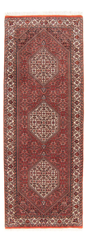 Alfombra de pasillo Alfombra persa - Bidjar - 236 x 80 cm - rojo