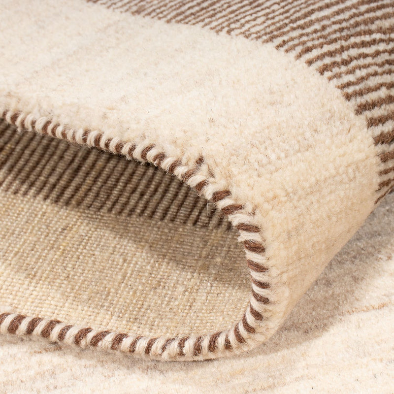 Alfombra de pasillo Alfombra Gabbeh - Loribaft Persa - 209 x 83 cm - beige