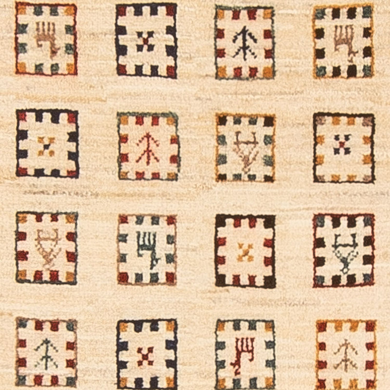 Alfombra de pasillo Alfombra Gabbeh - Loribaft Persa - 193 x 82 cm - multicolor