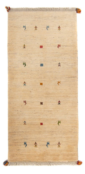 Alfombra de pasillo Alfombra Gabbeh - Persa - 200 x 82 cm - beige