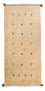Alfombra de pasillo Alfombra Gabbeh - Persa - 200 x 82 cm - beige