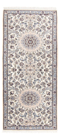 Alfombra de pasillo Alfombra Persa - Nain - Real - 210 x 82 cm - beige