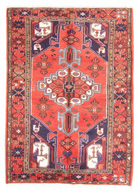 Alfombra persa - Nómada - 185 x 135 cm - rojo