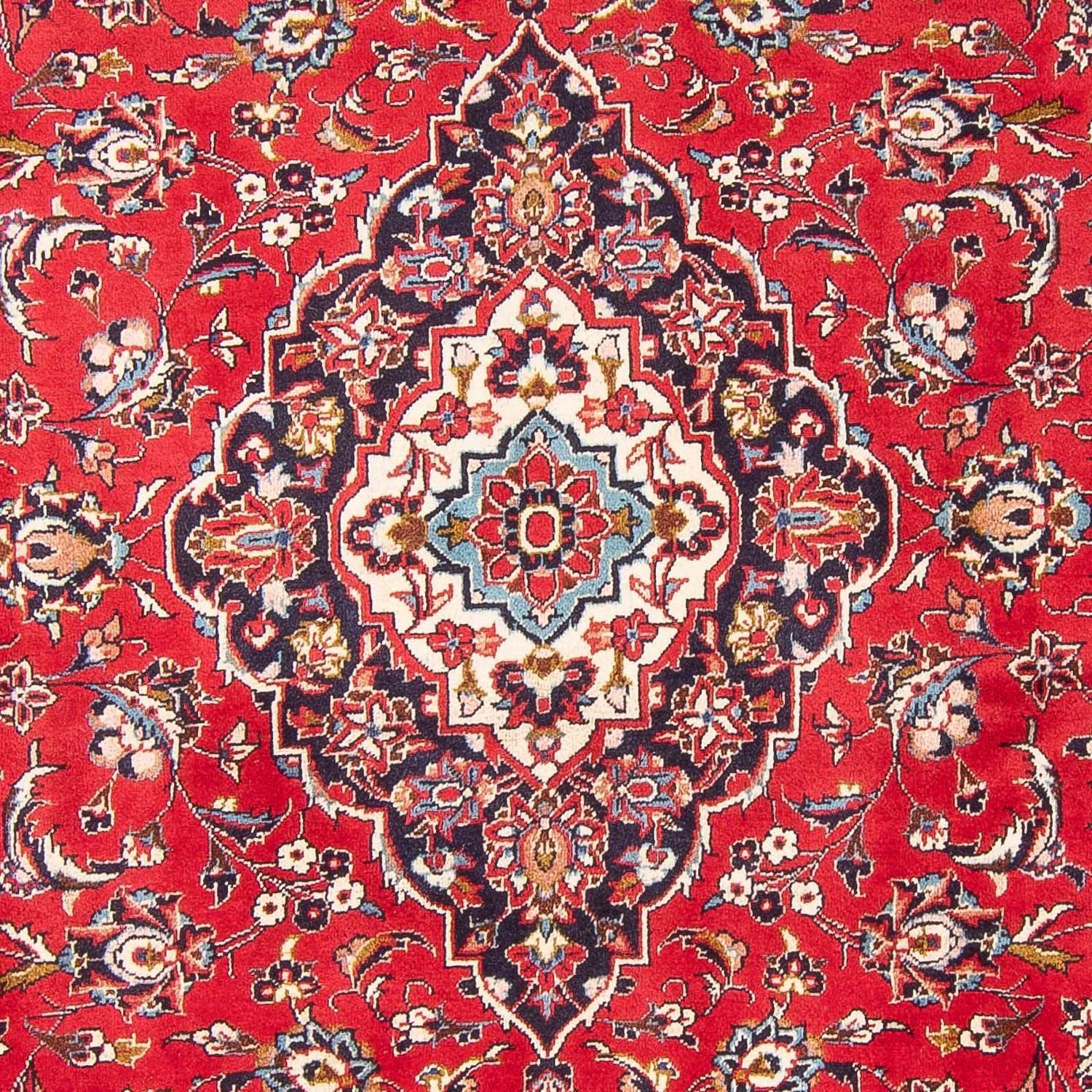 Alfombra persa - Keshan - 304 x 202 cm - rojo