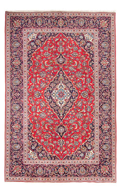 Alfombra persa - Keshan - 307 x 195 cm - rojo