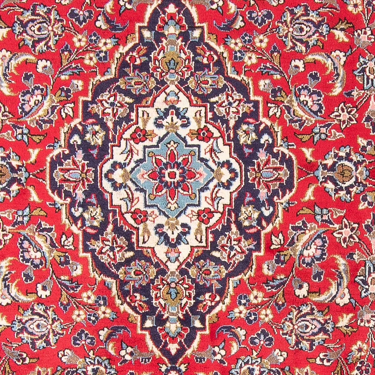 Alfombra persa - Keshan - 307 x 195 cm - rojo