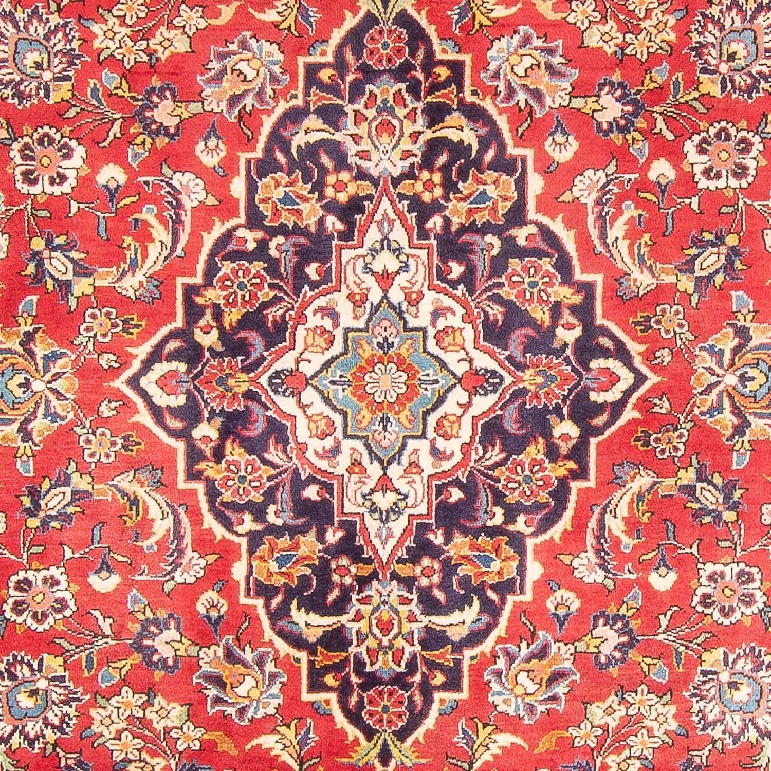 Alfombra persa - Keshan - 306 x 202 cm - rojo