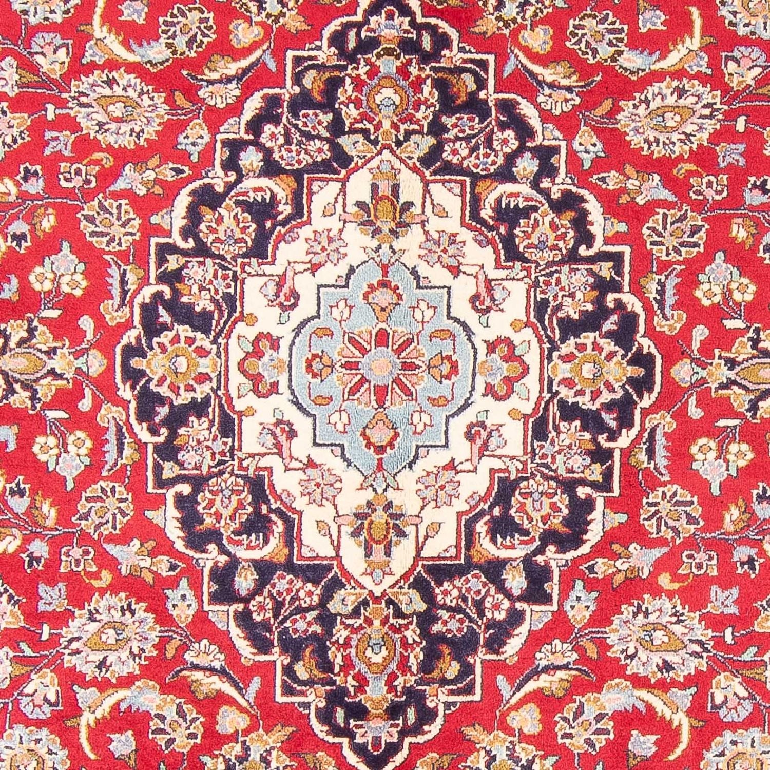 Alfombra persa - Keshan - 300 x 195 cm - rojo