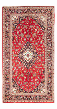 Alfombra persa - Keshan - 295 x 145 cm - rojo