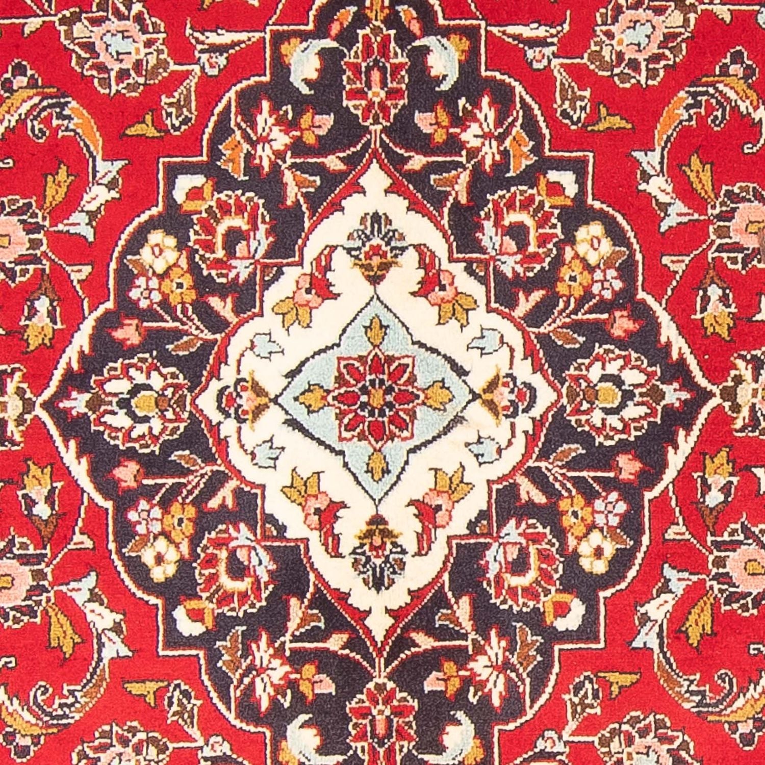 Alfombra persa - Keshan - 295 x 145 cm - rojo