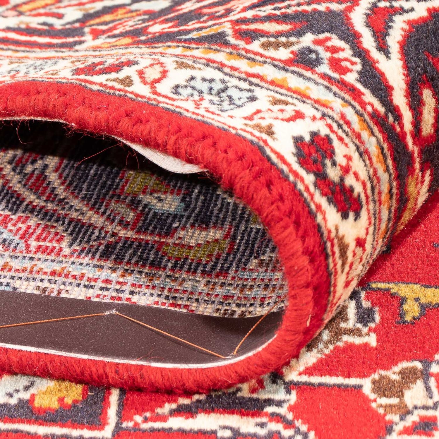 Alfombra persa - Keshan - 295 x 145 cm - rojo