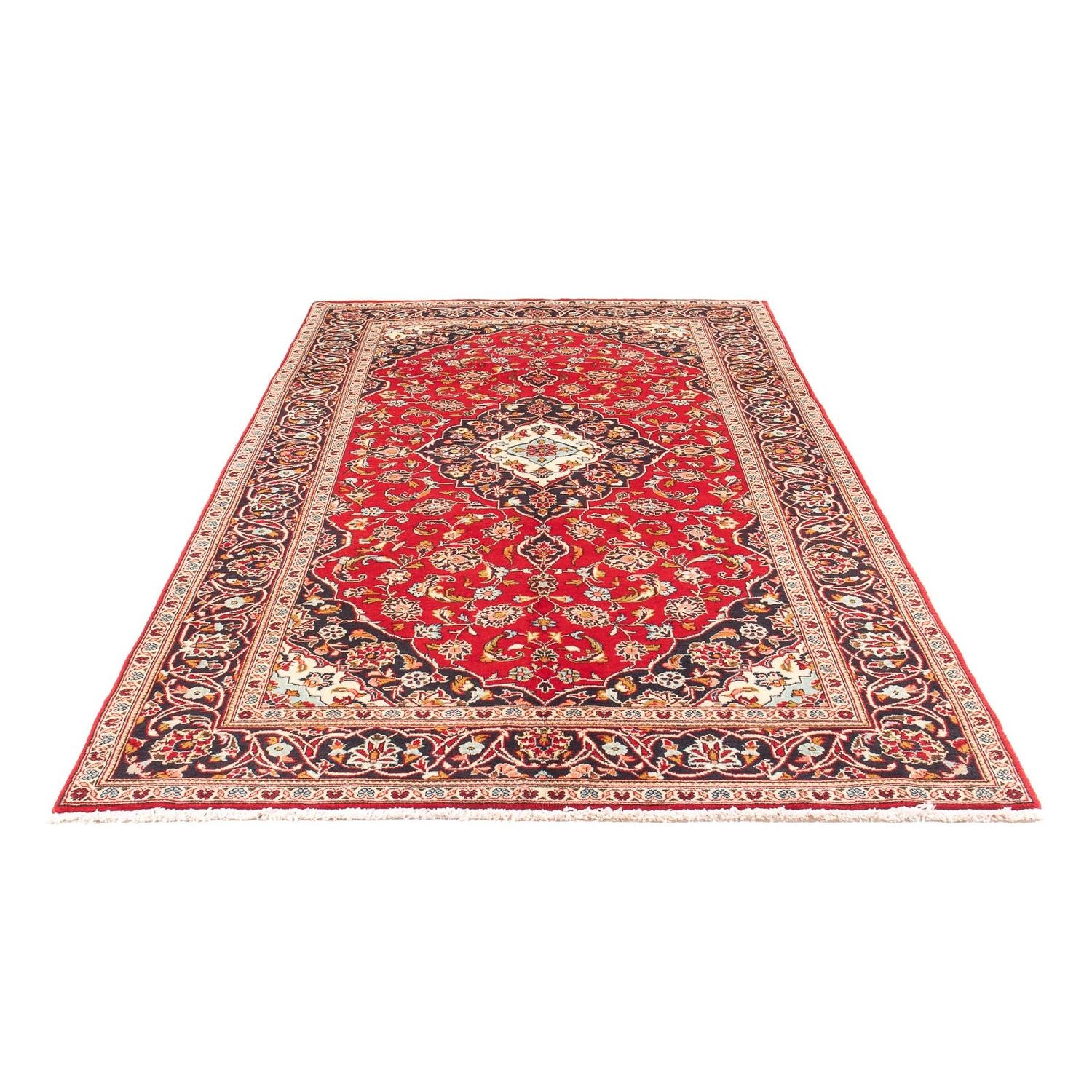 Alfombra persa - Keshan - 295 x 145 cm - rojo