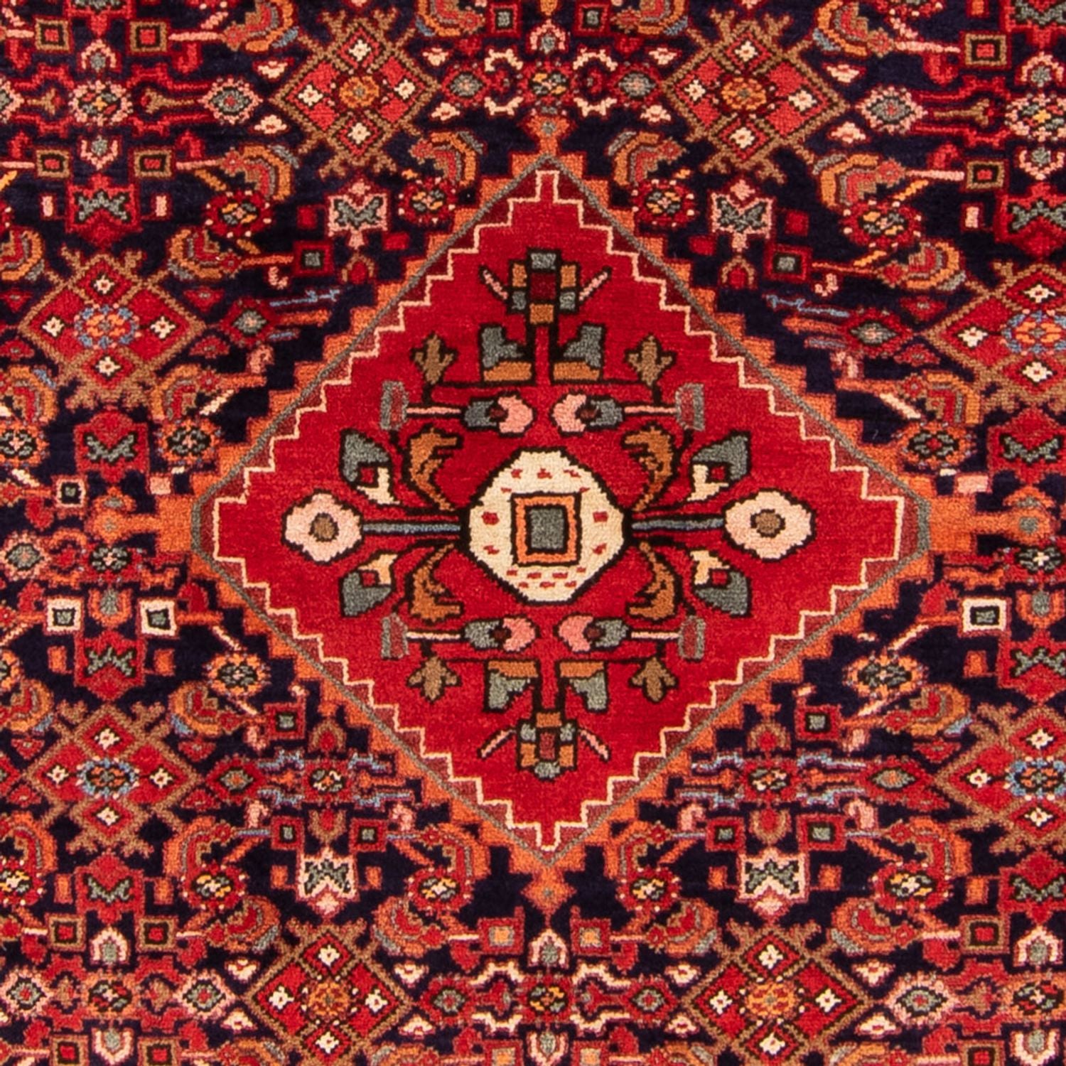 Alfombra persa - Nómada - 243 x 165 cm - azul oscuro