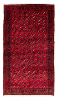 Alfombra Turkaman - 239 x 130 cm - rojo