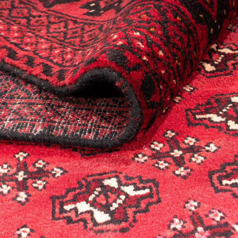 Alfombra Turkaman - 239 x 130 cm - rojo