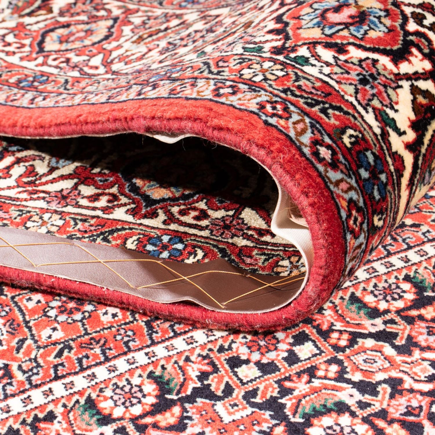 Alfombra persa - Bidjar - 252 x 174 cm - rojo