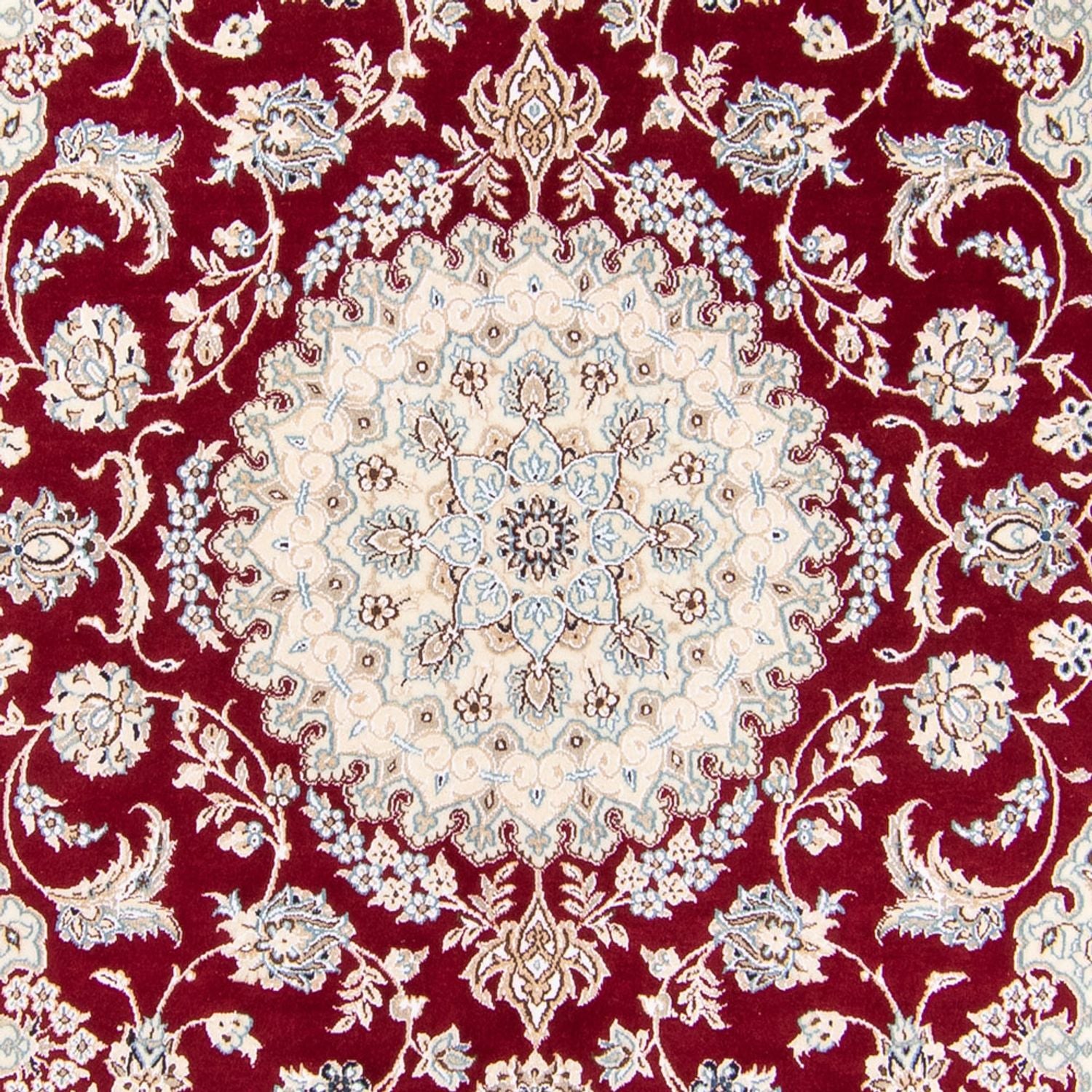 Alfombra Persa - Nain - Real - 245 x 150 cm - rojo