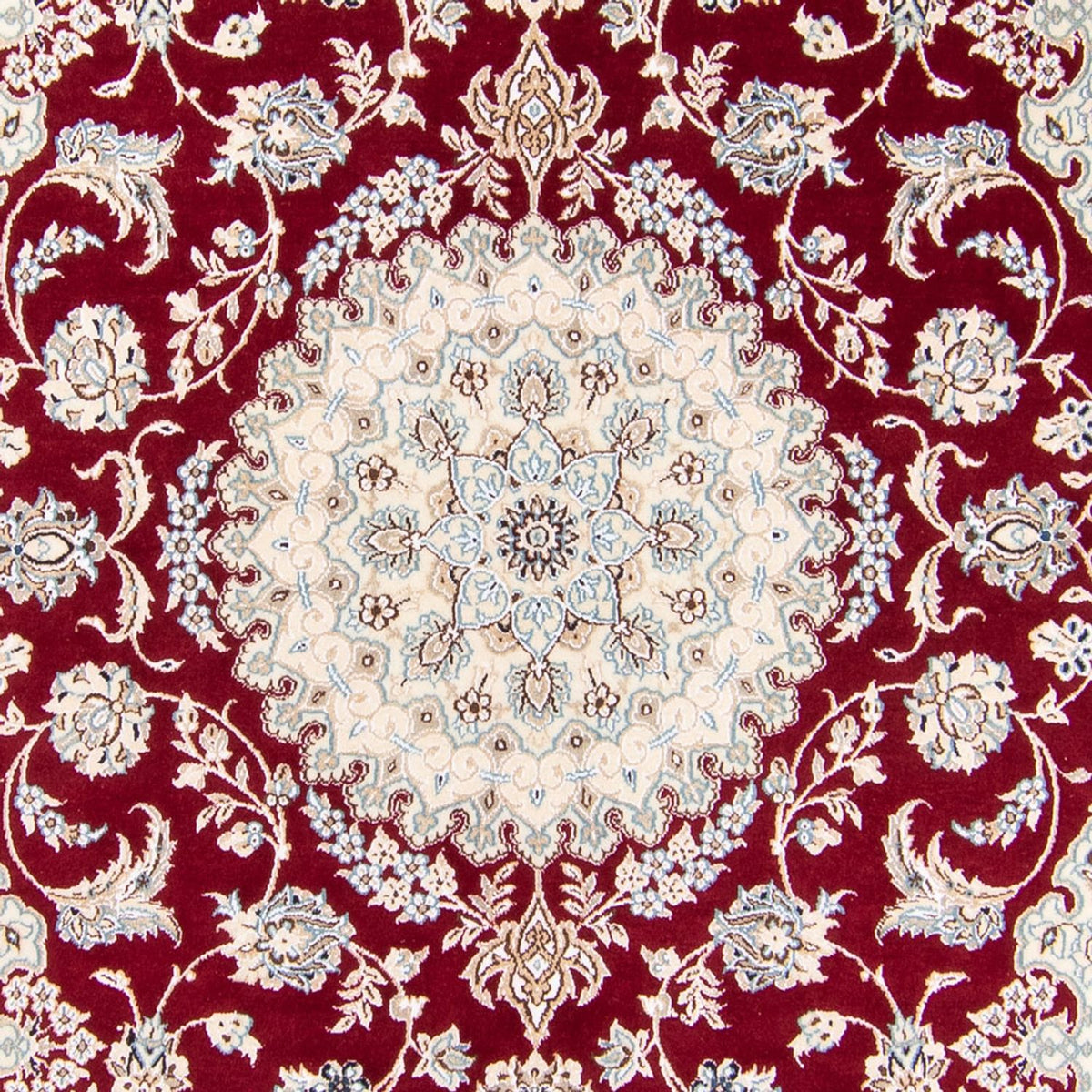 Alfombra Persa - Nain - Real - 245 x 150 cm - rojo
