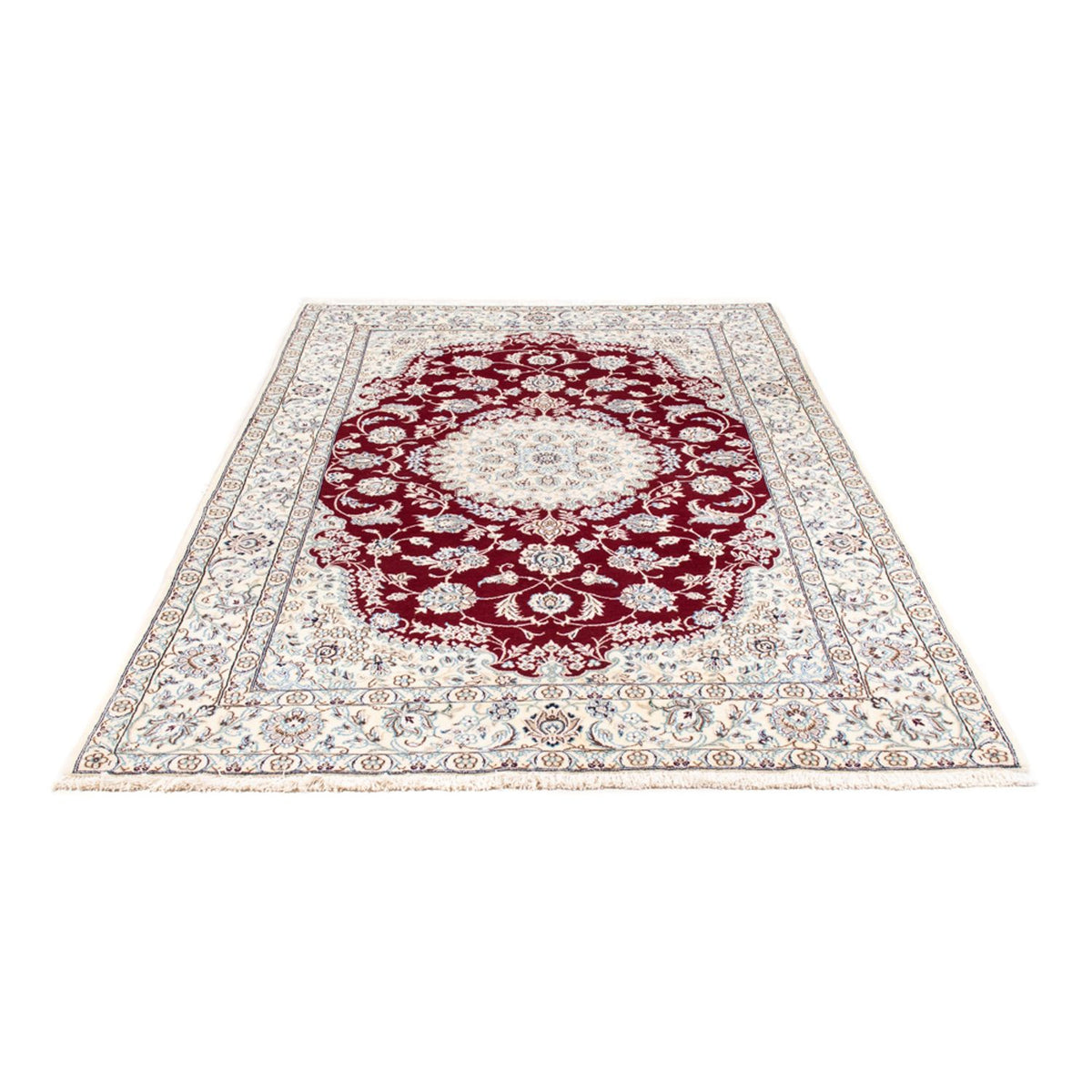 Alfombra Persa - Nain - Real - 245 x 150 cm - rojo