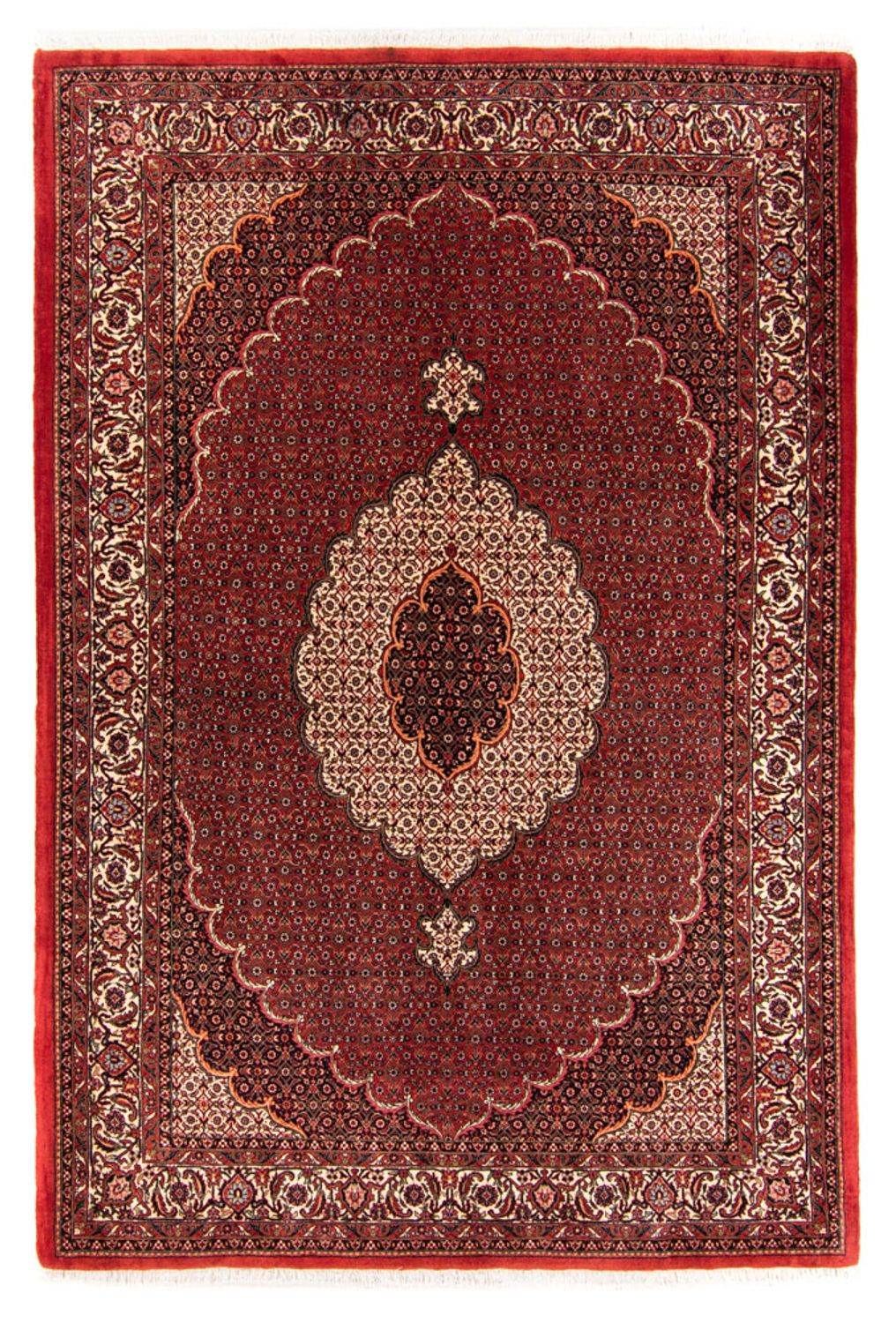 Alfombra persa - Bidjar - 234 x 168 cm - rojo