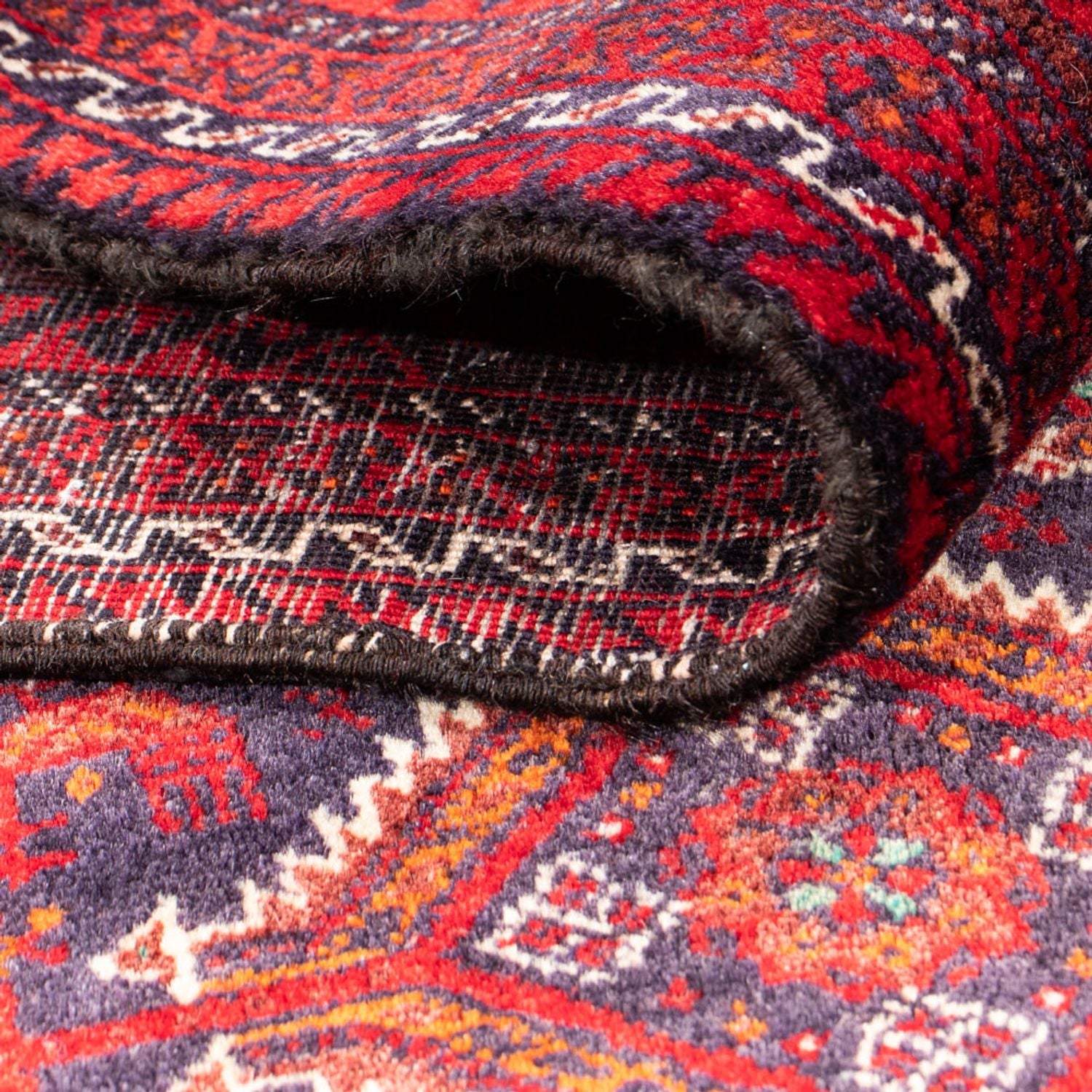 Alfombra de pasillo Alfombra Belutsch - 182 x 96 cm - rojo