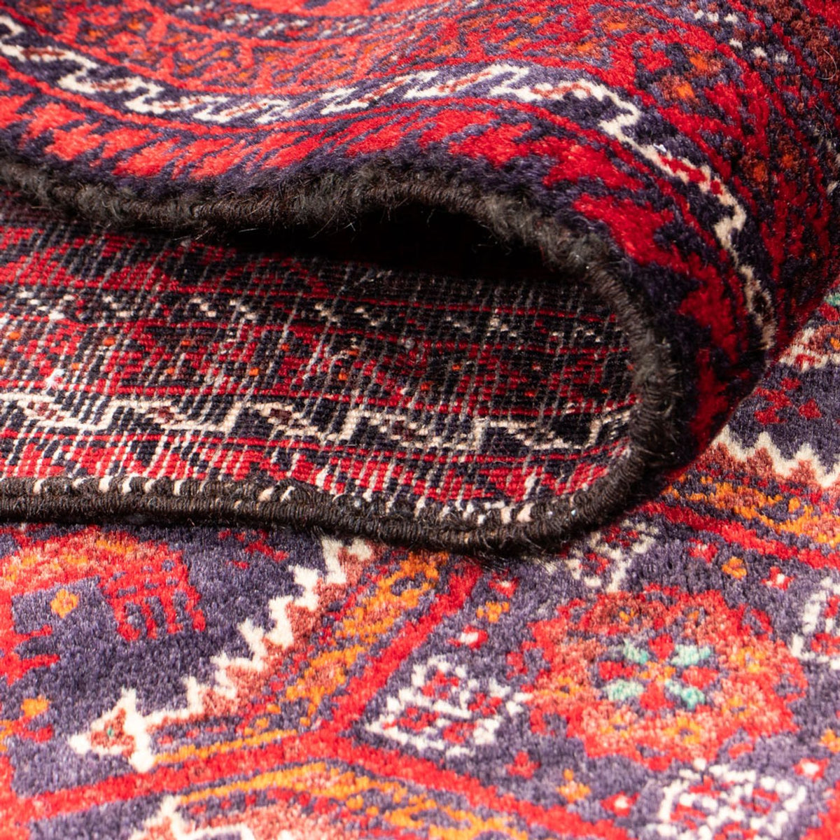 Alfombra de pasillo Alfombra Belutsch - 182 x 96 cm - rojo