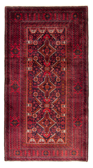 Alfombra de pasillo Alfombra Belutsch - 202 x 110 cm - rojo