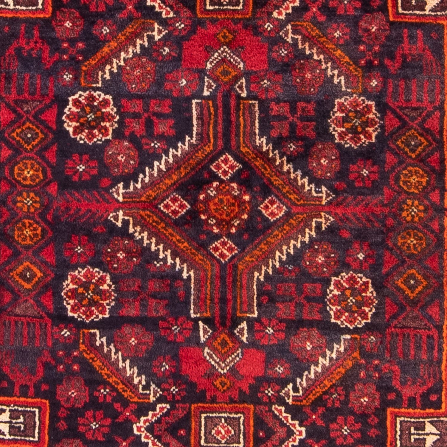 Alfombra de pasillo Alfombra Belutsch - 202 x 110 cm - rojo