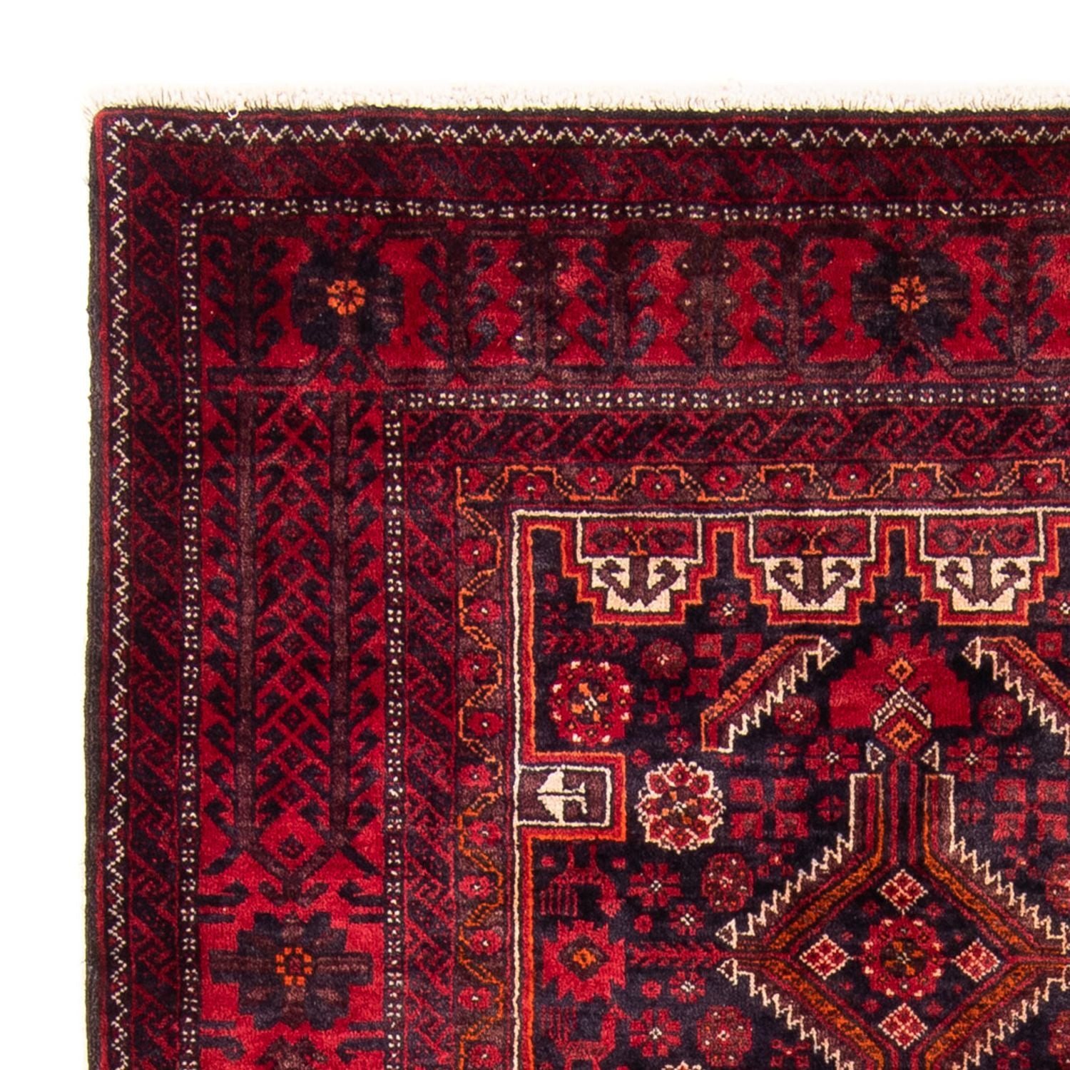 Alfombra de pasillo Alfombra Belutsch - 202 x 110 cm - rojo