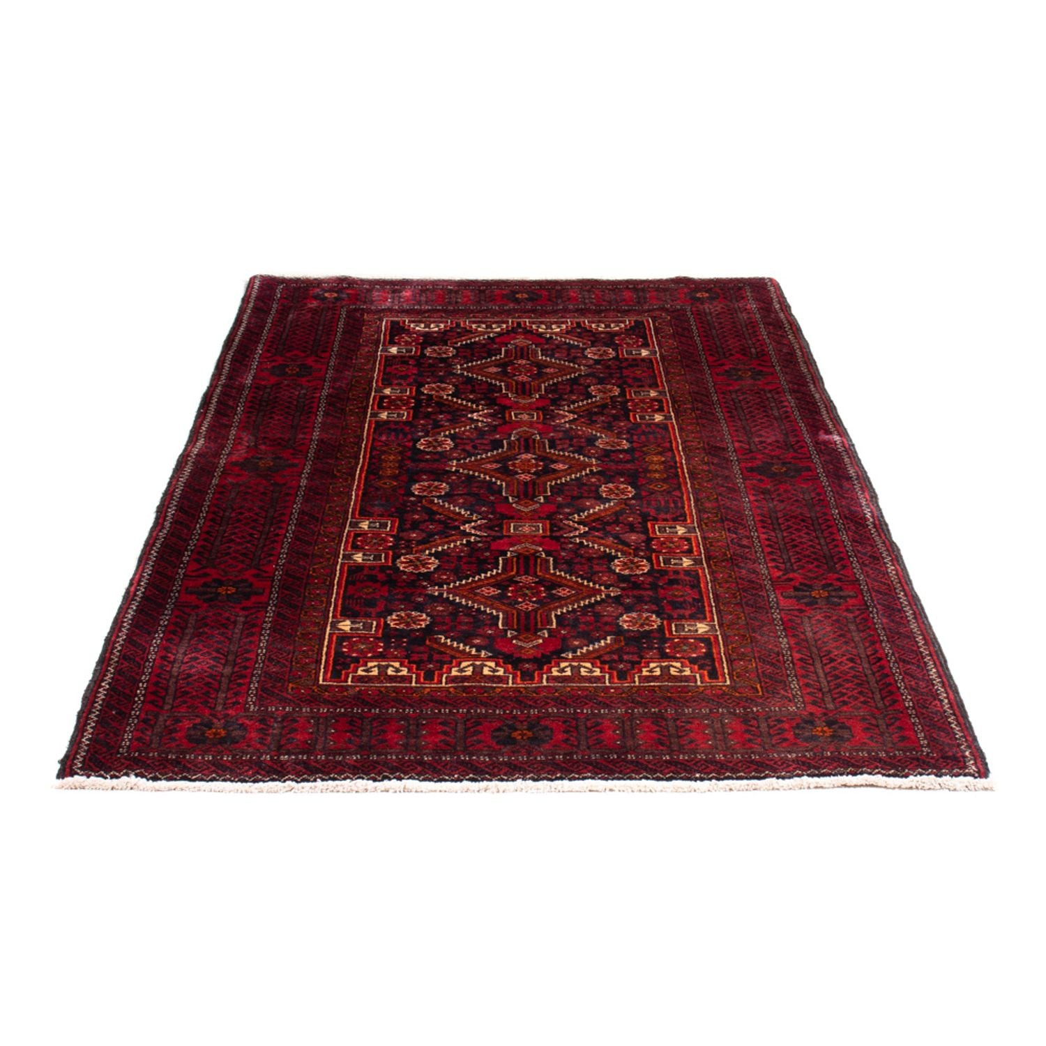 Alfombra de pasillo Alfombra Belutsch - 202 x 110 cm - rojo