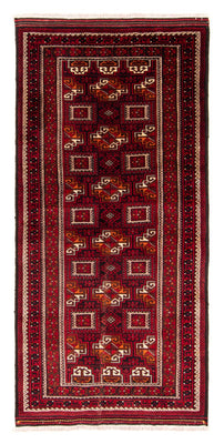 Alfombra de pasillo Alfombra Belutsch - 190 x 90 cm - rojo