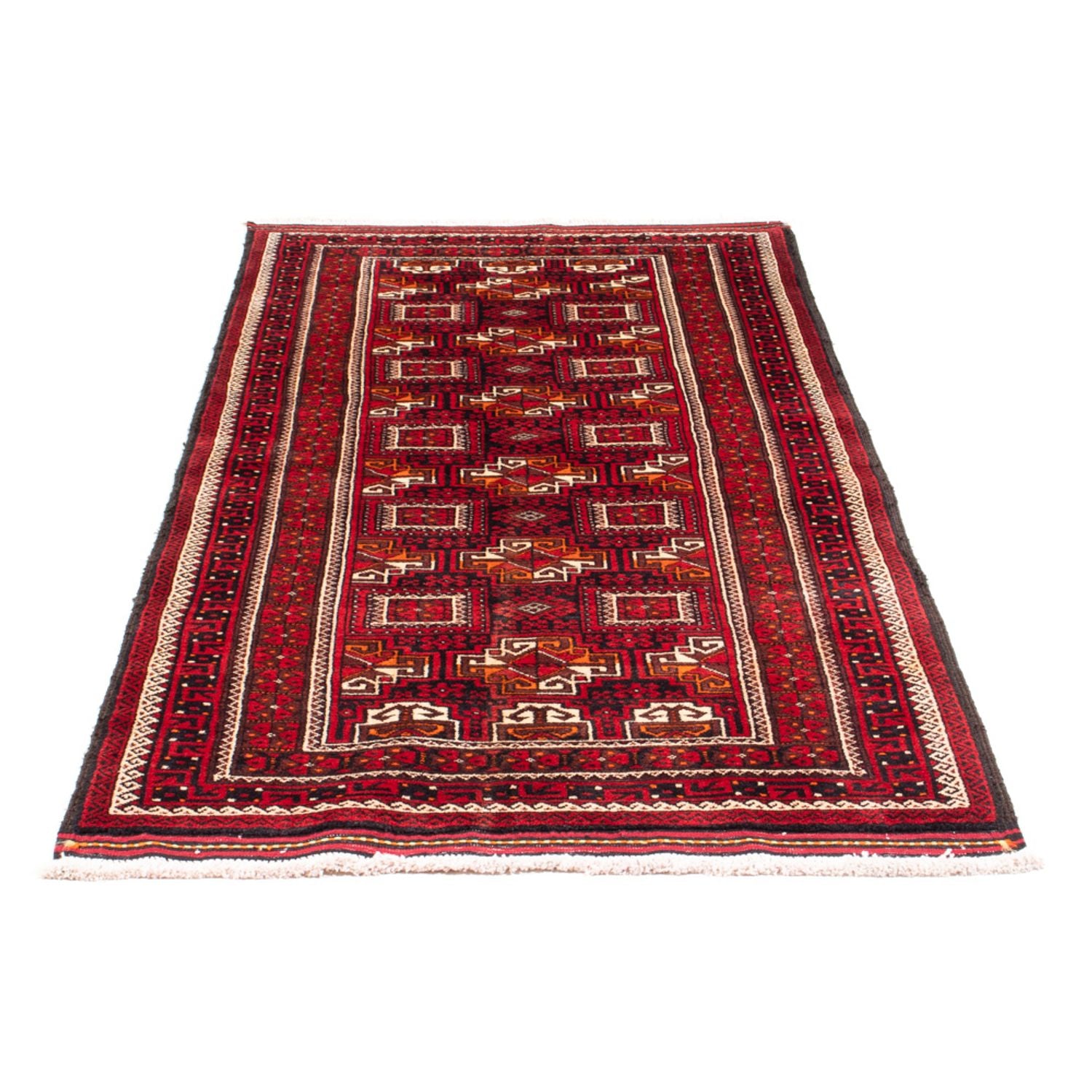 Alfombra de pasillo Alfombra Belutsch - 190 x 90 cm - rojo