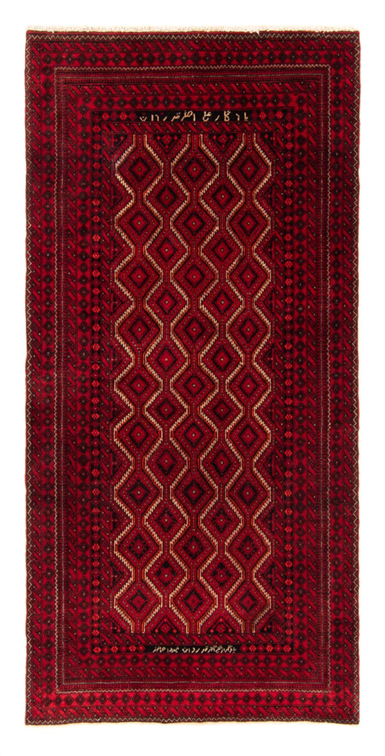 Alfombra de pasillo Alfombra Belutsch - 198 x 92 cm - rojo