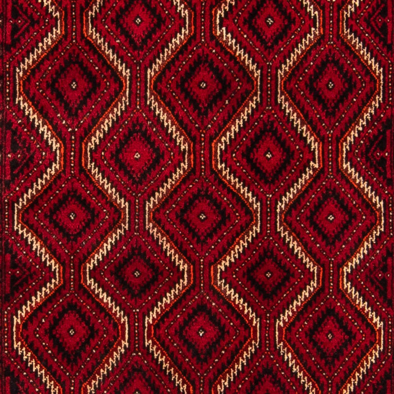 Alfombra de pasillo Alfombra Belutsch - 198 x 92 cm - rojo