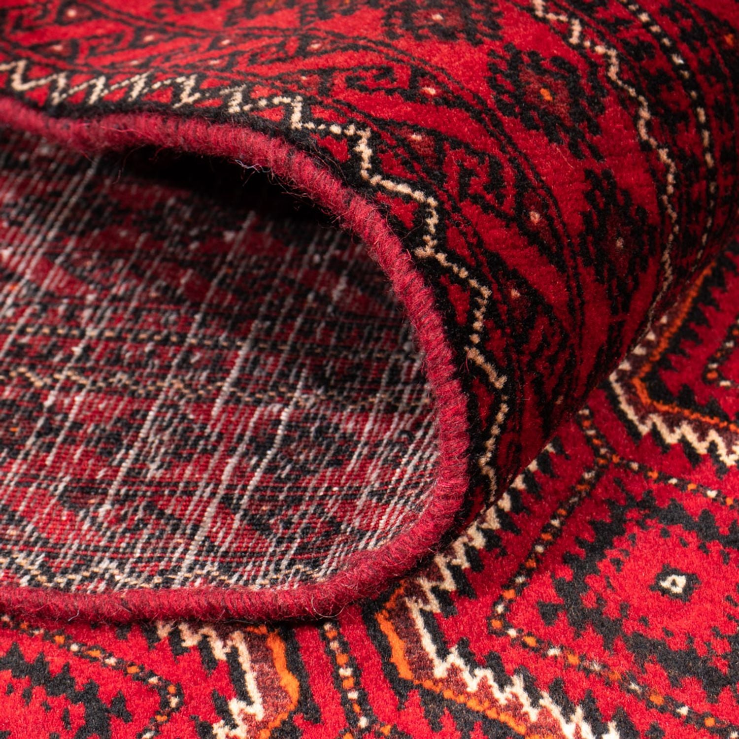 Alfombra de pasillo Alfombra Belutsch - 198 x 92 cm - rojo