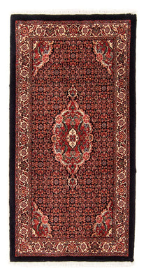 Alfombra persa - Bidjar - 145 x 72 cm - azul oscuro