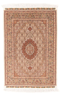 Alfombra Persa - Tabriz - Real - 130 x 75 cm - beige