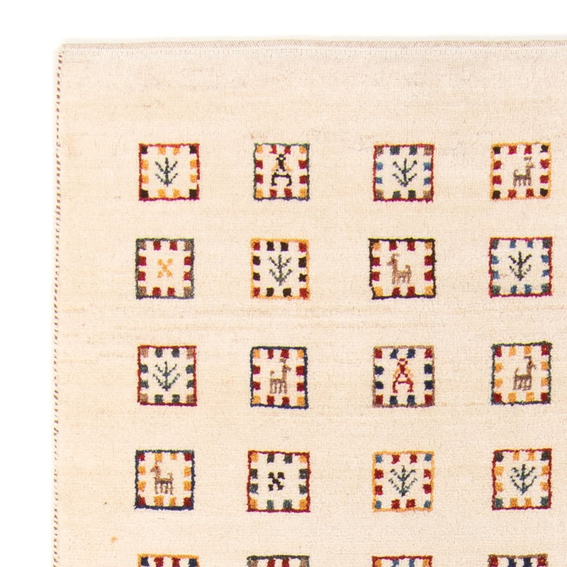 Alfombra de pasillo Alfombra Gabbeh - Loribaft Persa - 200 x 82 cm - beige