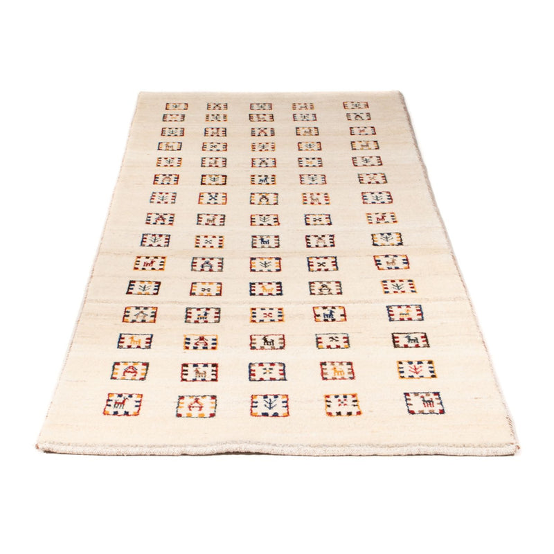 Alfombra de pasillo Alfombra Gabbeh - Loribaft Persa - 200 x 82 cm - beige