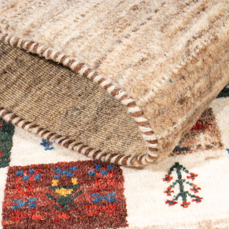 Alfombra Gabbeh - Loribaft Persa - 129 x 81 cm - multicolor