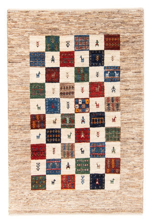 Alfombra Gabbeh - Loribaft Persa - 125 x 86 cm - multicolor